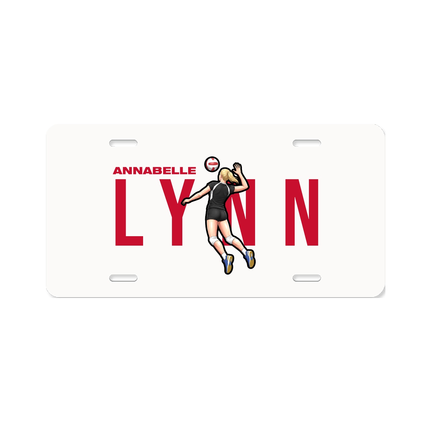 License Plate — Player Name in Classic