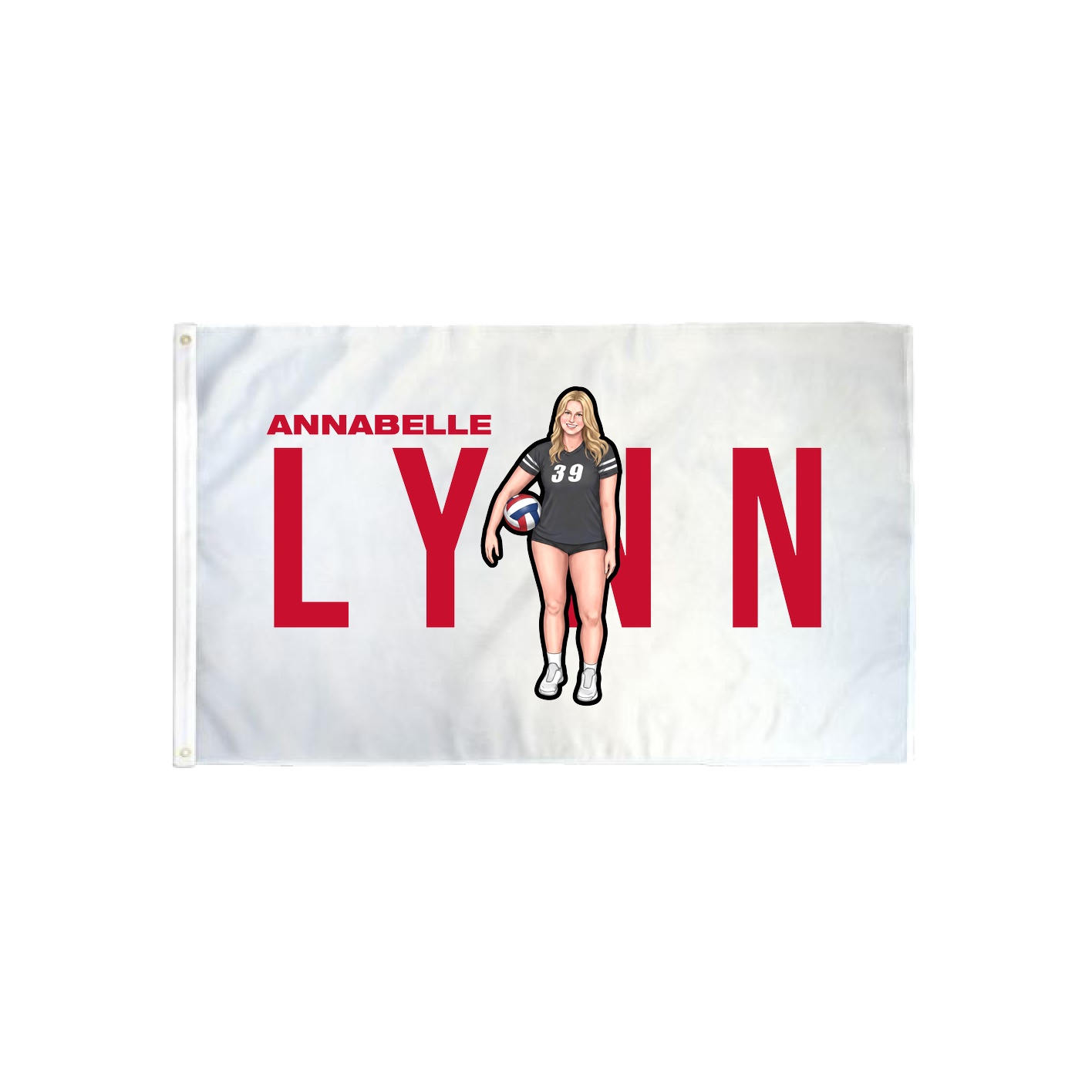 3x5 Flag — Player Name in Classic