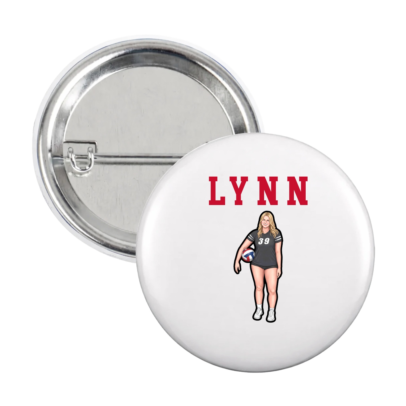 Game Day Button — Shirsey in White