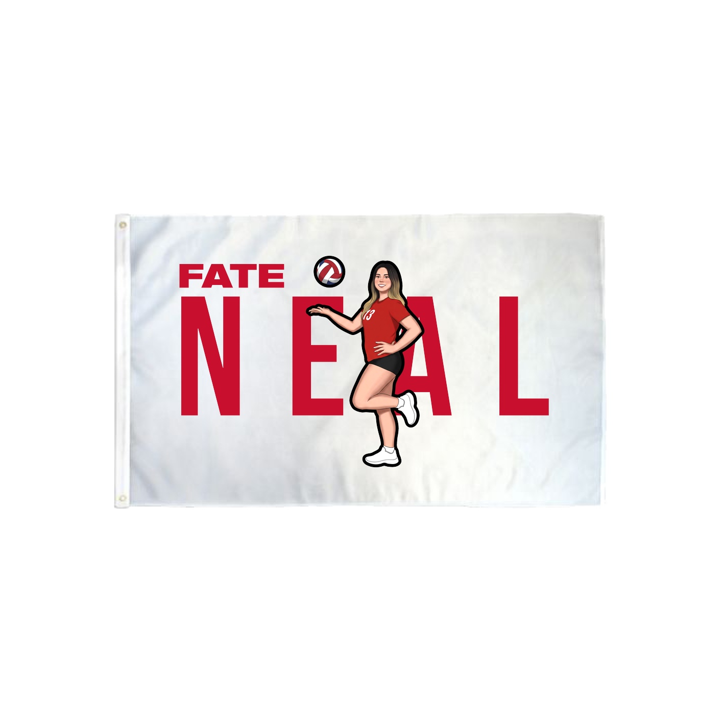 3x5 Flag — Player Name in Classic