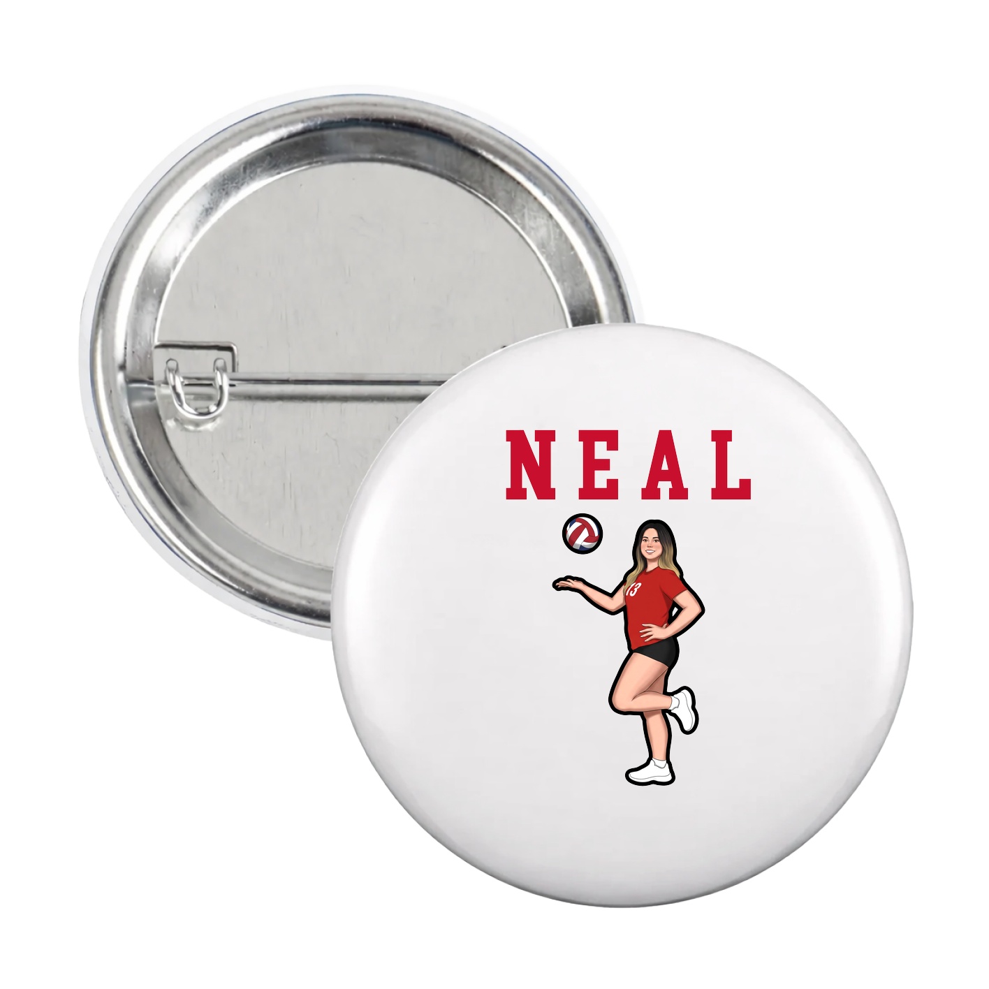 Game Day Button — Shirsey in White