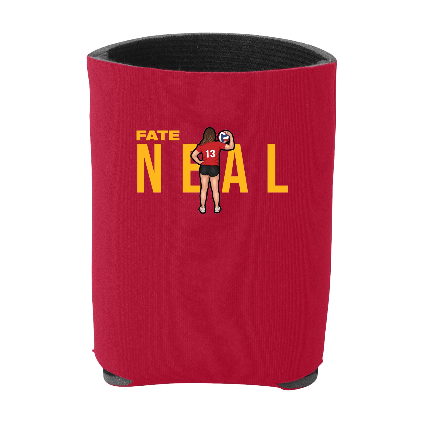 Can Holder — Player Name in Red