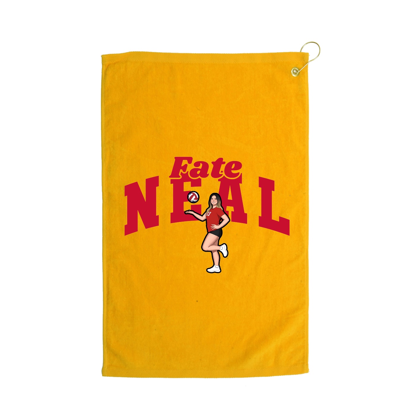 Golf Towel — Signature Arch in Gold