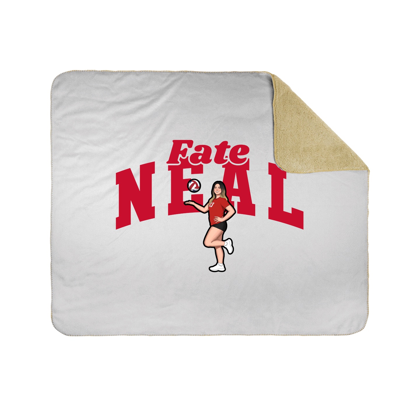 Throw Blanket — Signature Arch in White