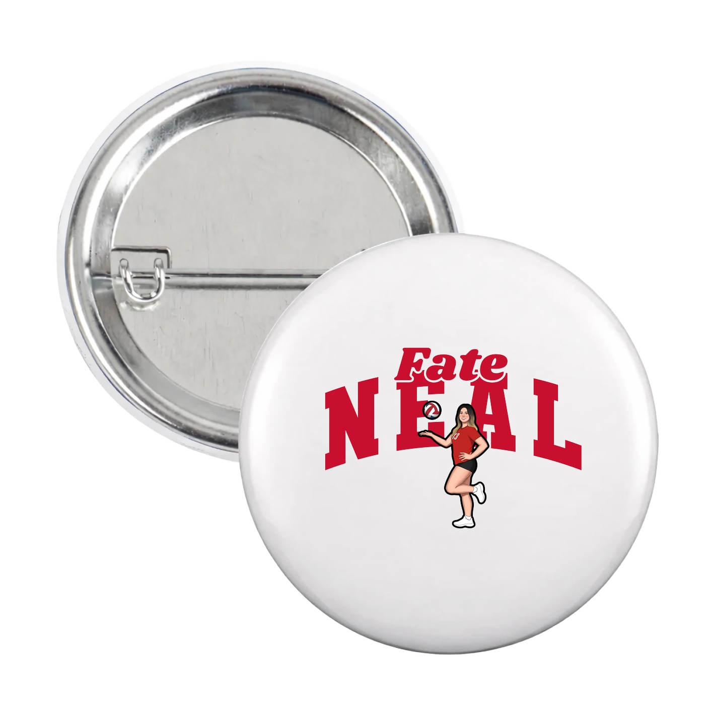 Game Day Button — Signature Arch in White