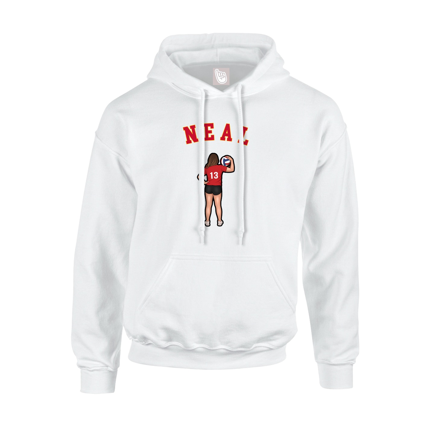 Hoodie — Shirsey Arch in White