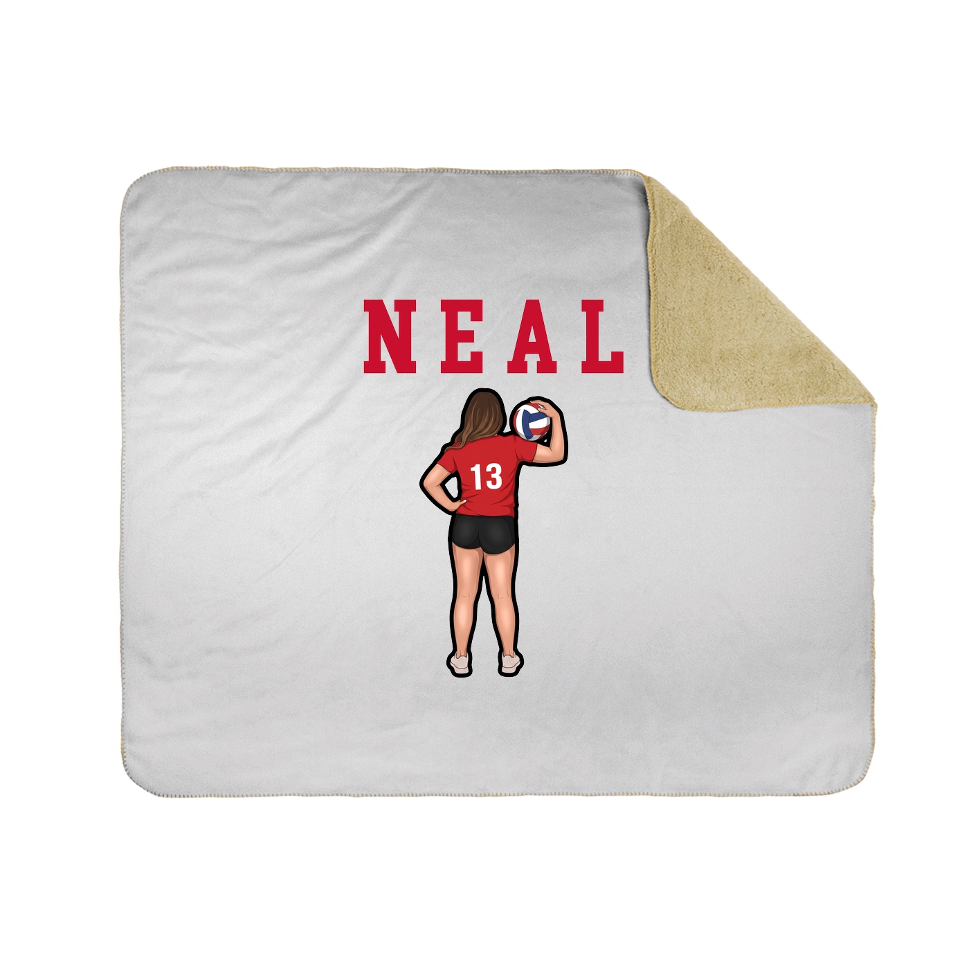 Throw Blanket — Shirsey in White