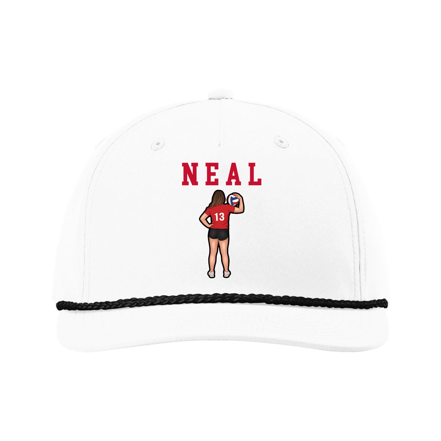 Five-Panel Classic Rope Cap — Shirsey in White