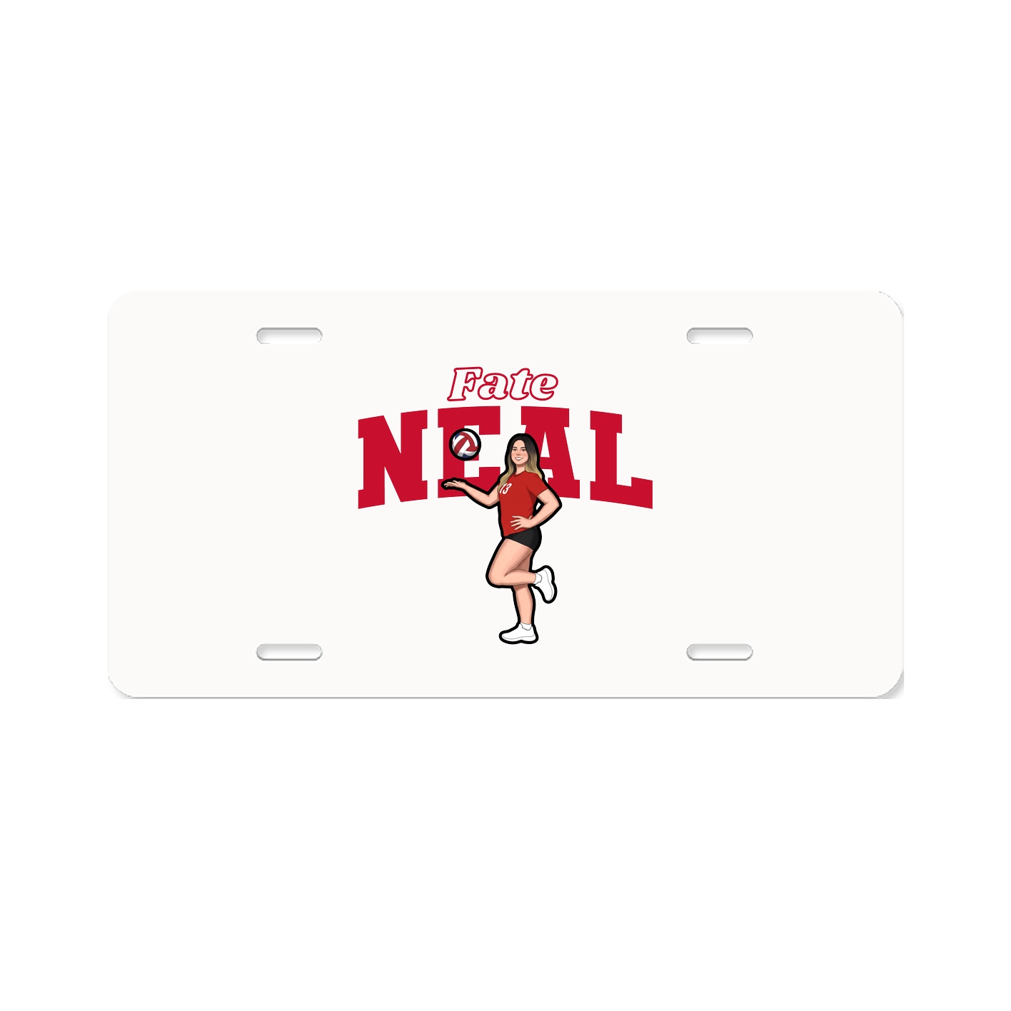 License Plate — Name Arch in Classic