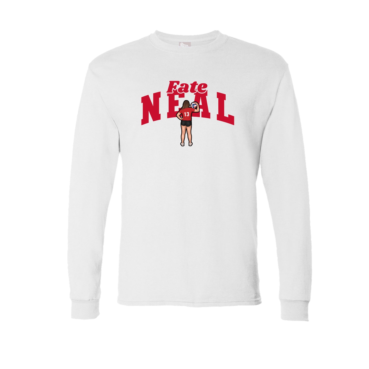 Long Sleeve Tee — Signature Arch in White