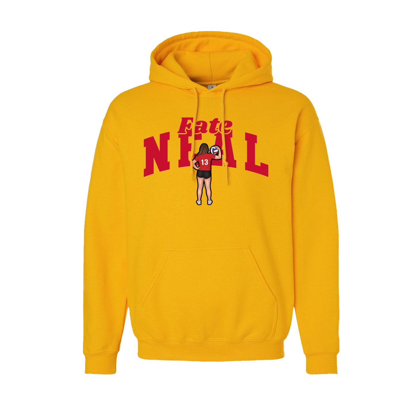 Youth Hoodie — Signature Arch in Gold
