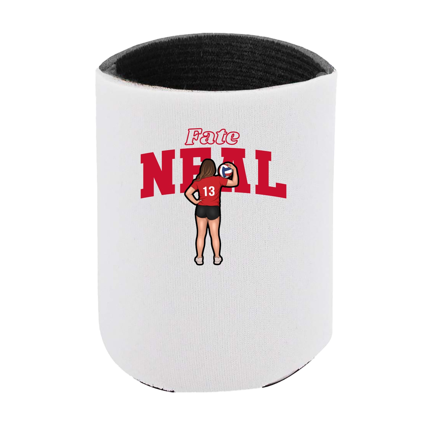 Can Holder — Name Arch in White
