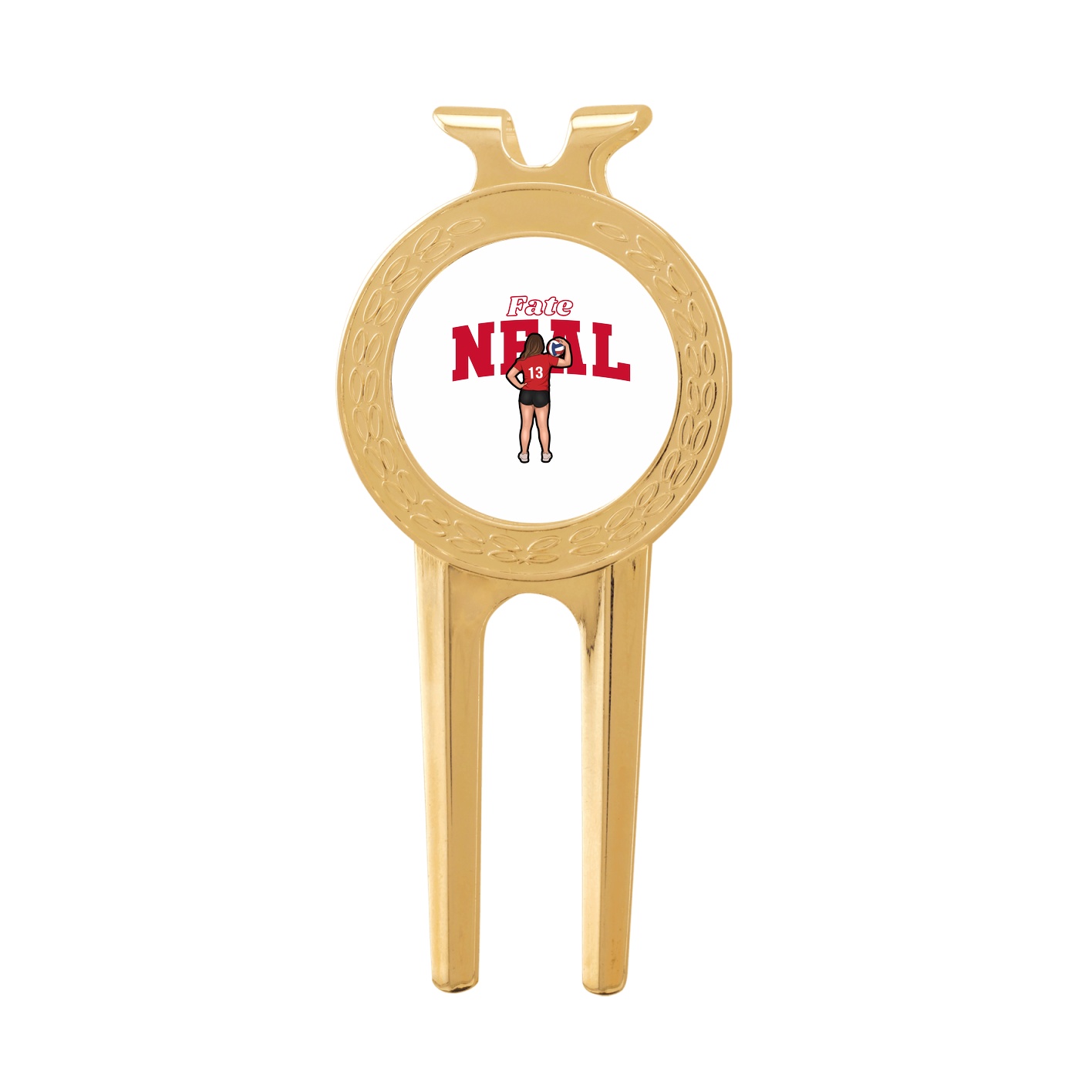 Divot Tool with Ball Marker — Name Arch in Classic