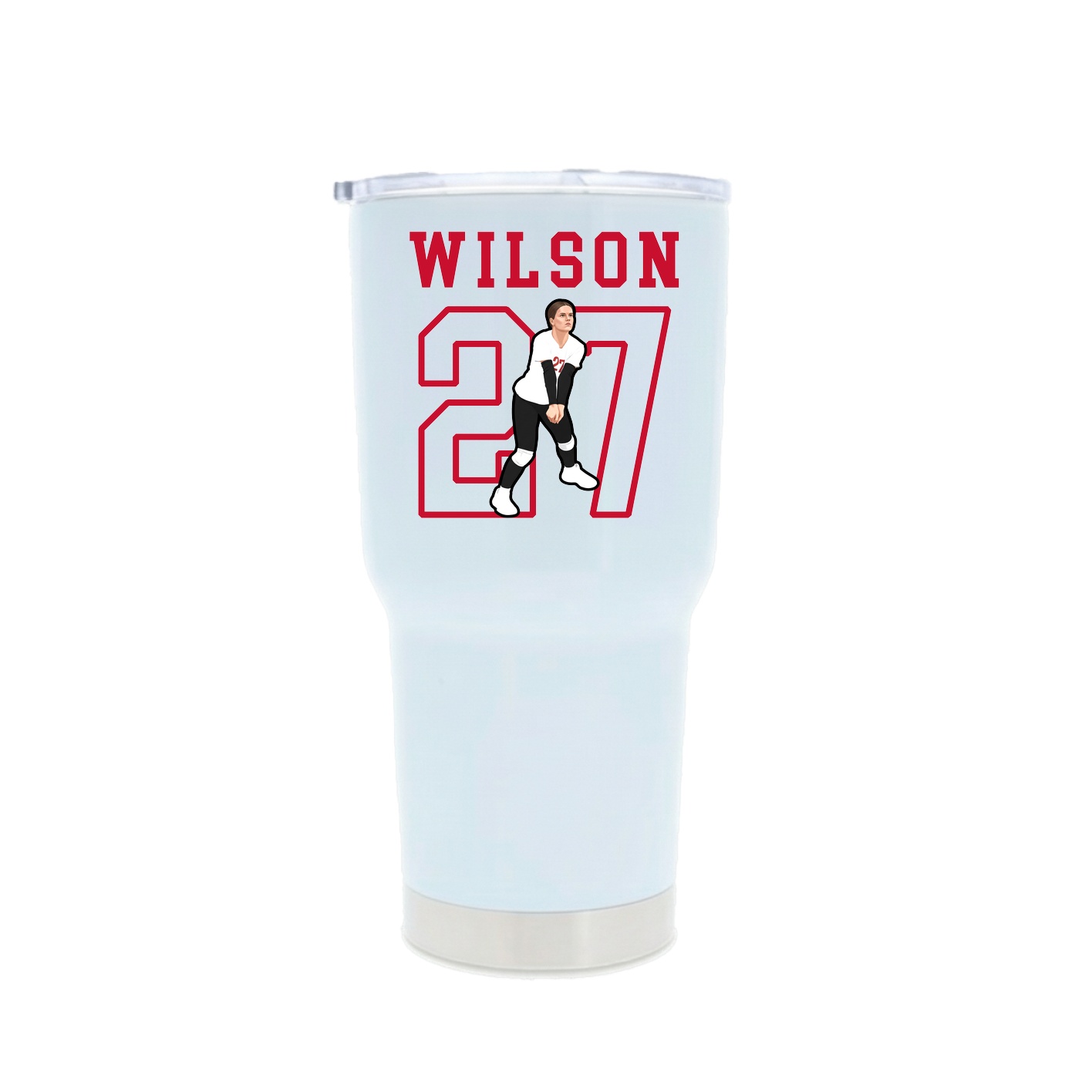 30oz Stainless Steel Tumbler — Shirsey in White