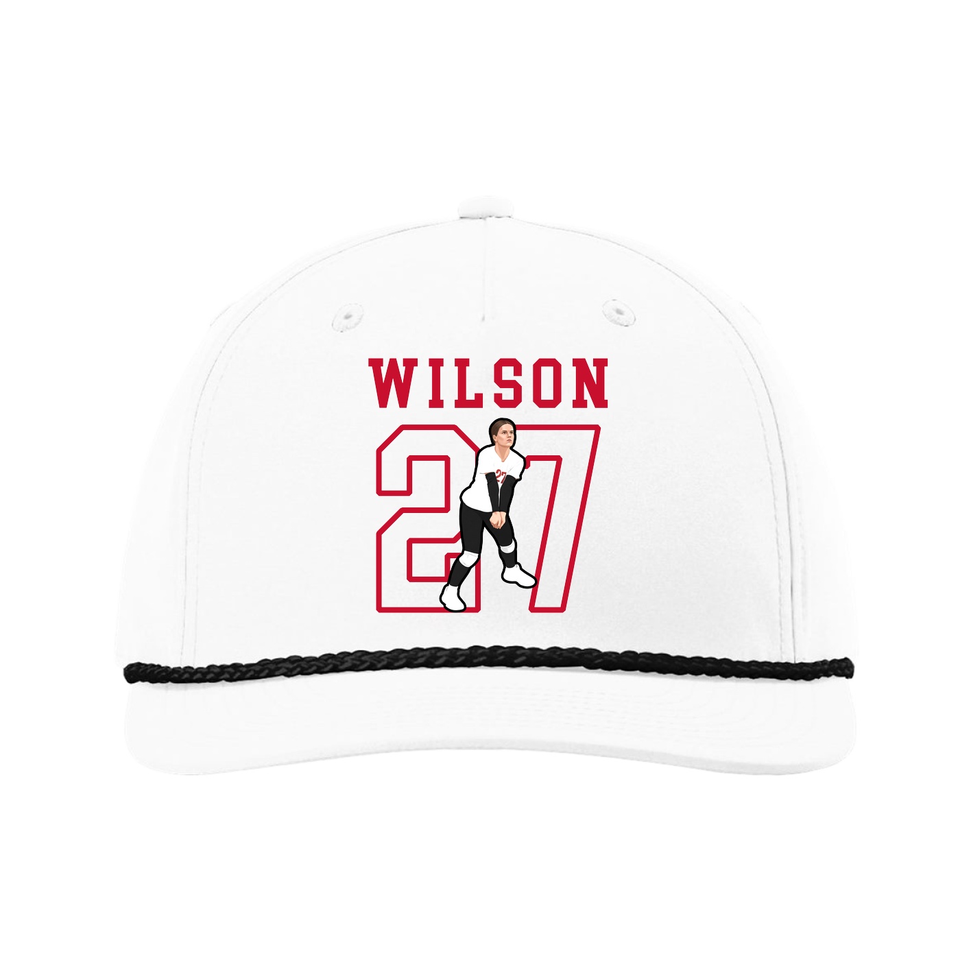 Five-Panel Classic Rope Cap — Shirsey in White