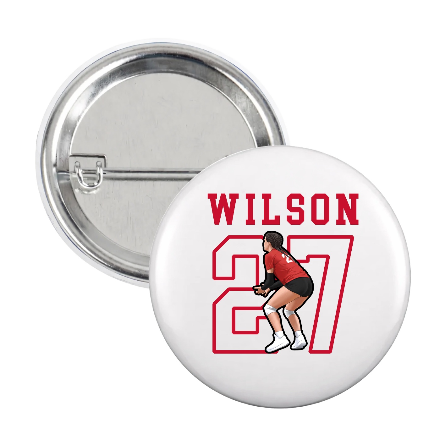 Game Day Button — Shirsey in White