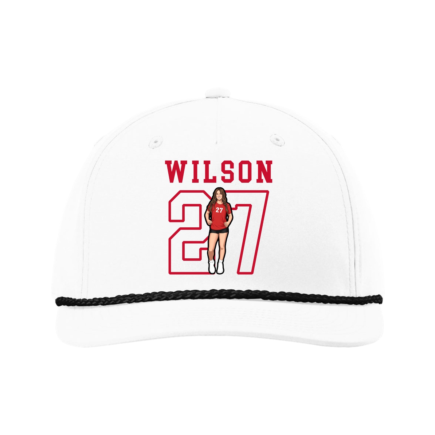 Five-Panel Classic Rope Cap — Shirsey in White