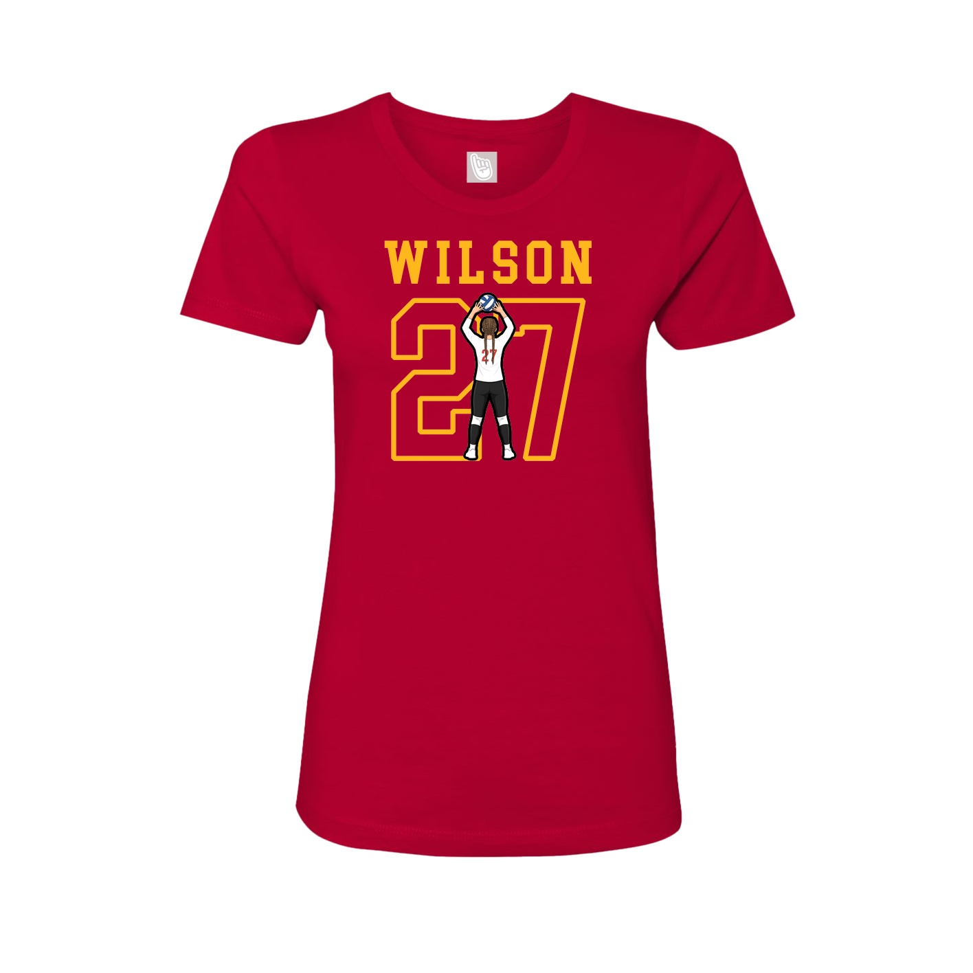 Fitted Women's Tee — Shirsey in Red