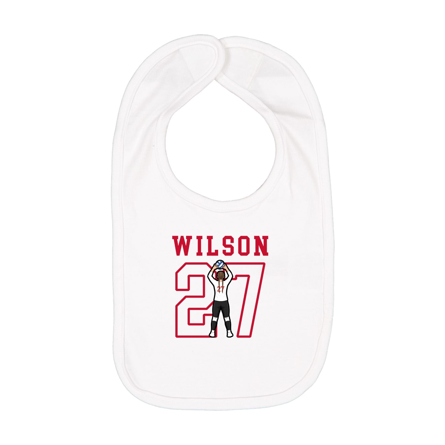 Infant Bib — Shirsey in White