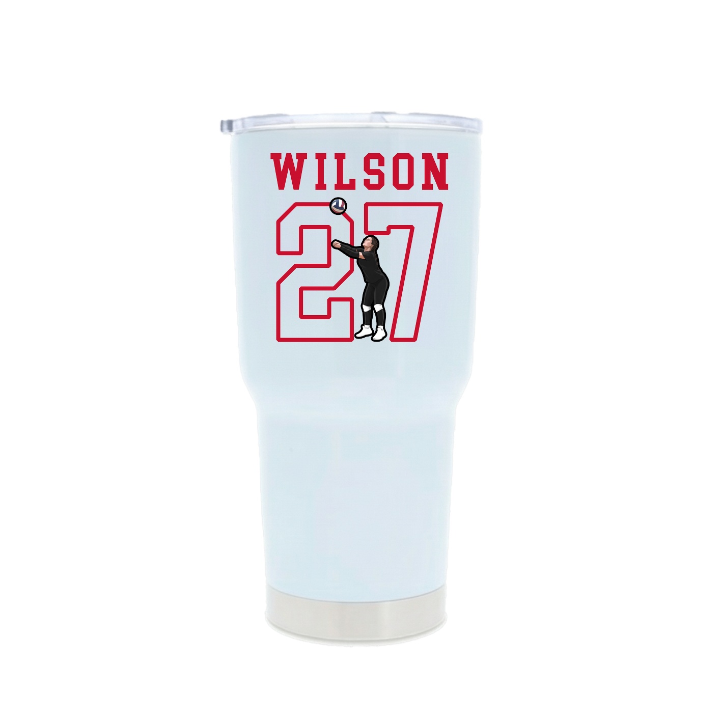 30oz Stainless Steel Tumbler — Shirsey in White