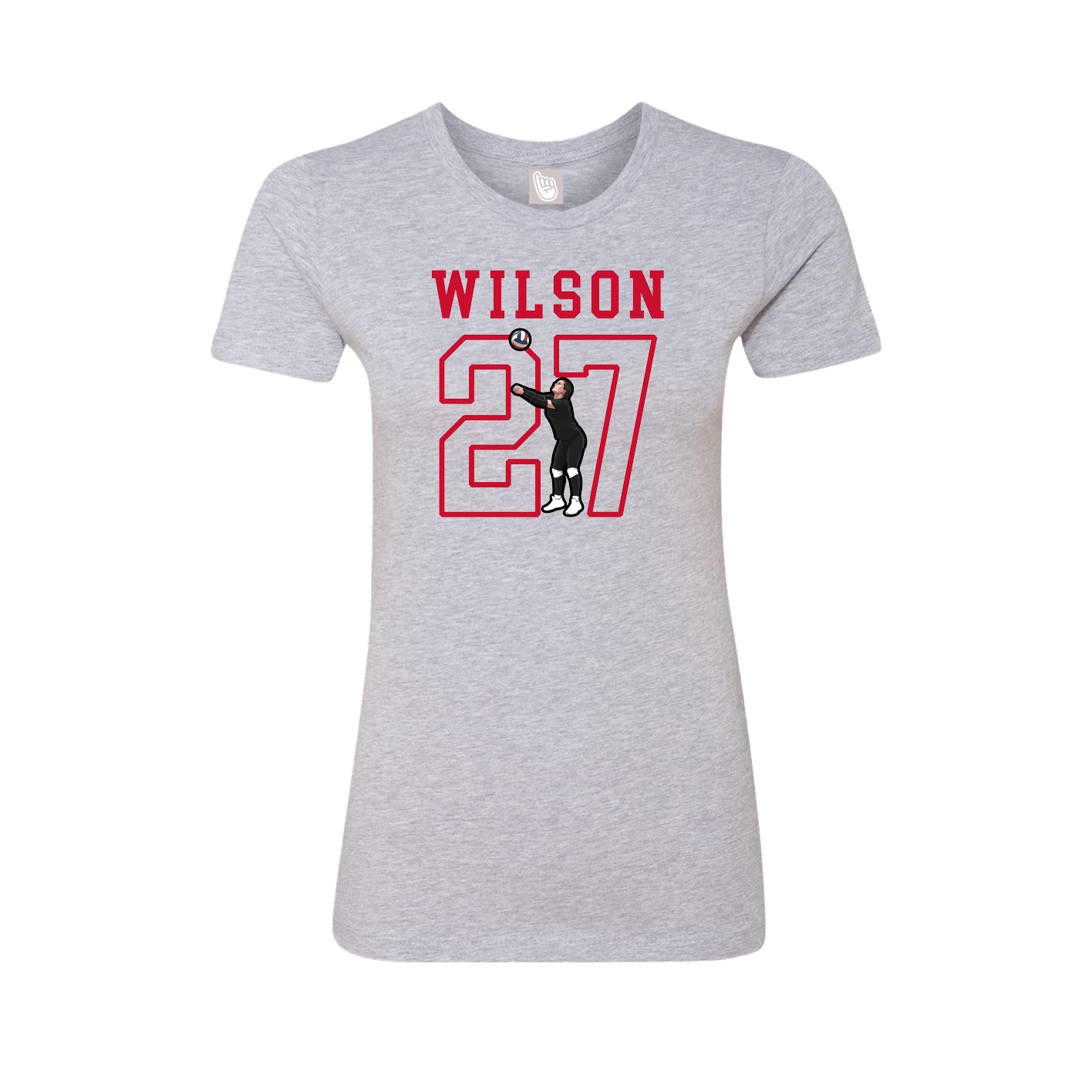 Fitted Women's Tee — Shirsey in Grey