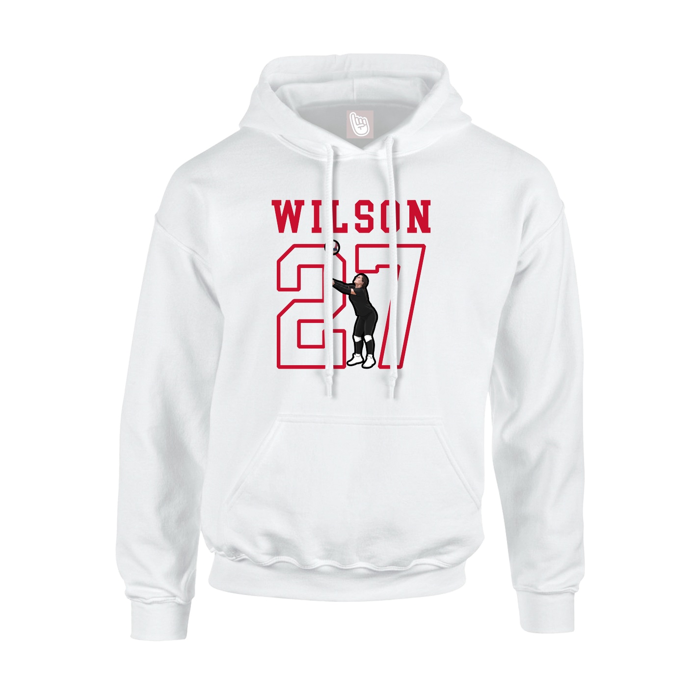 Hoodie — Shirsey in White