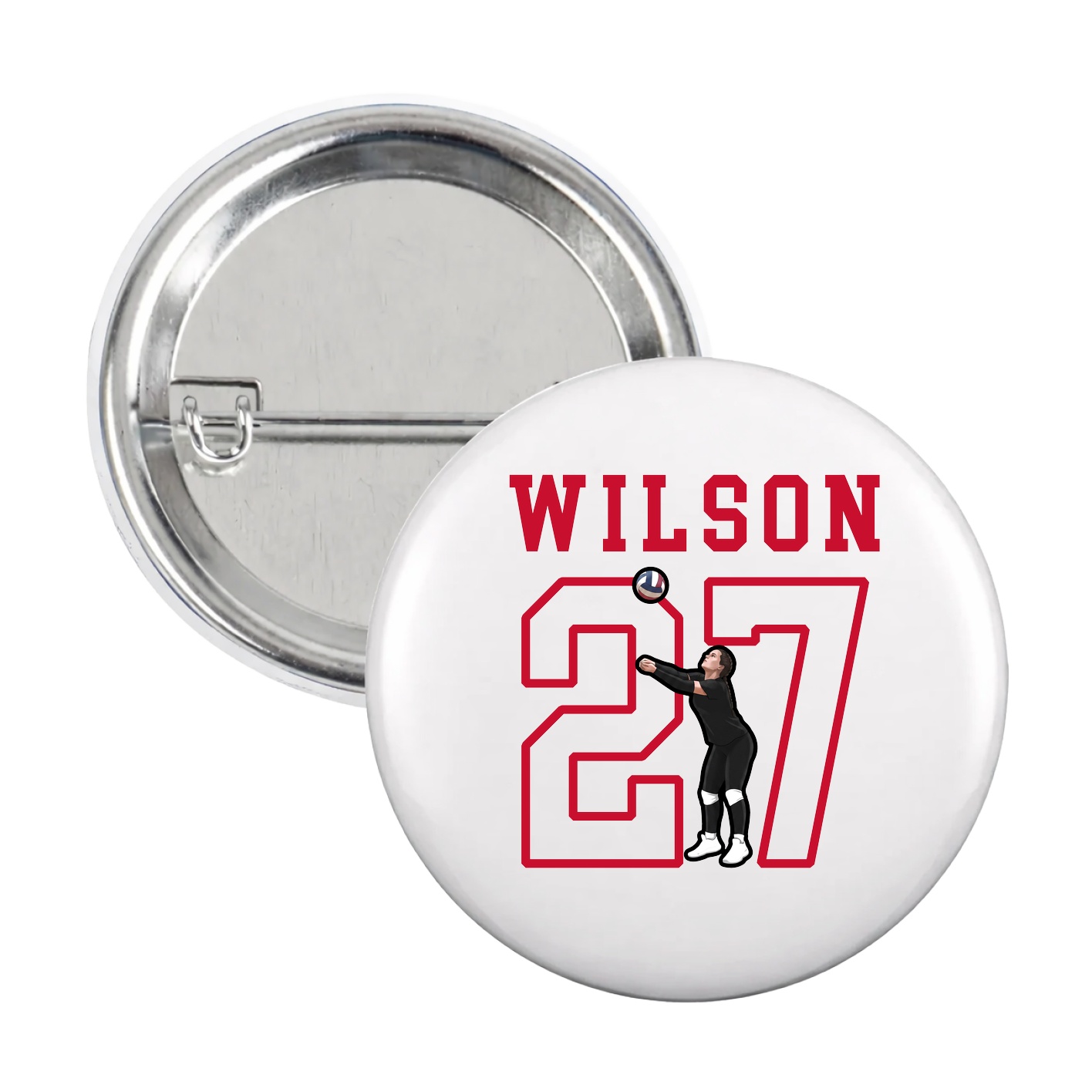Game Day Button — Shirsey in White