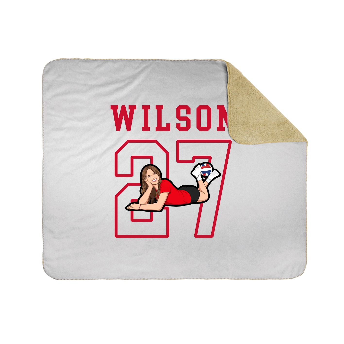 Throw Blanket — Shirsey in White