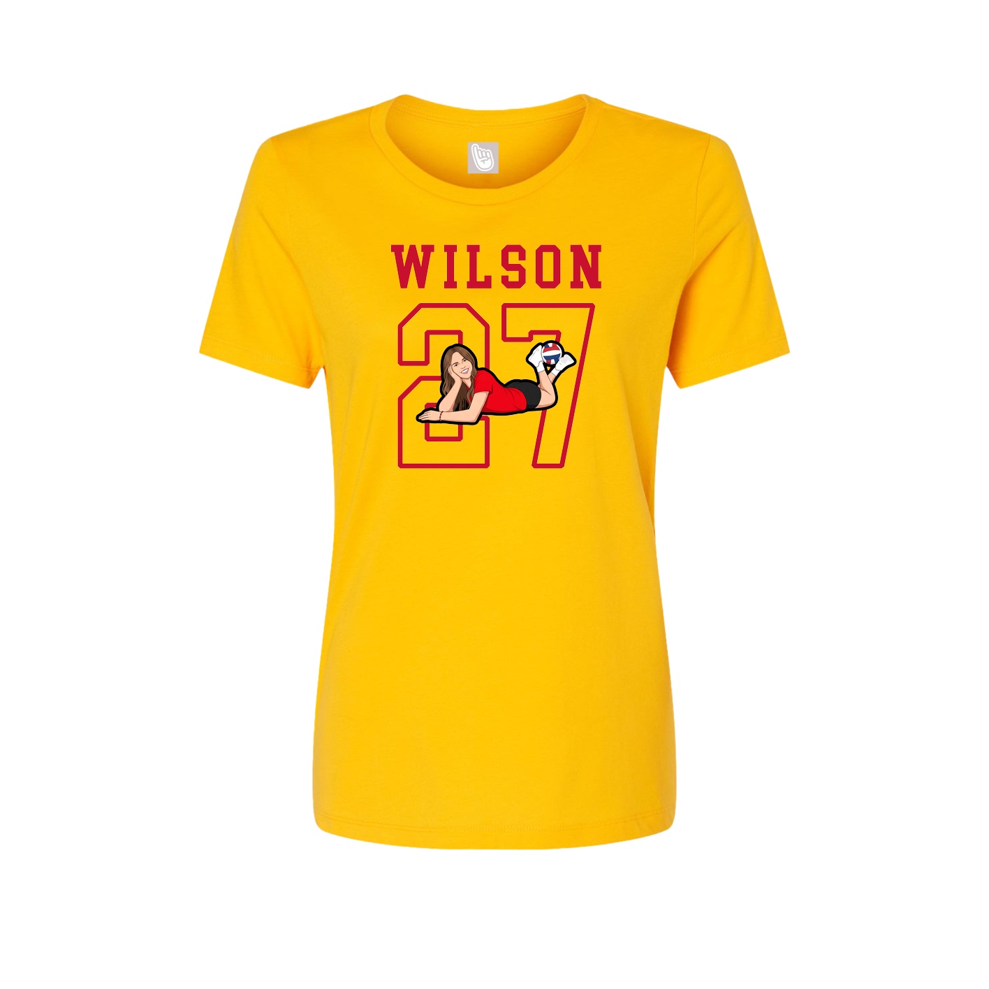 Fitted Women's Tee — Shirsey in Gold