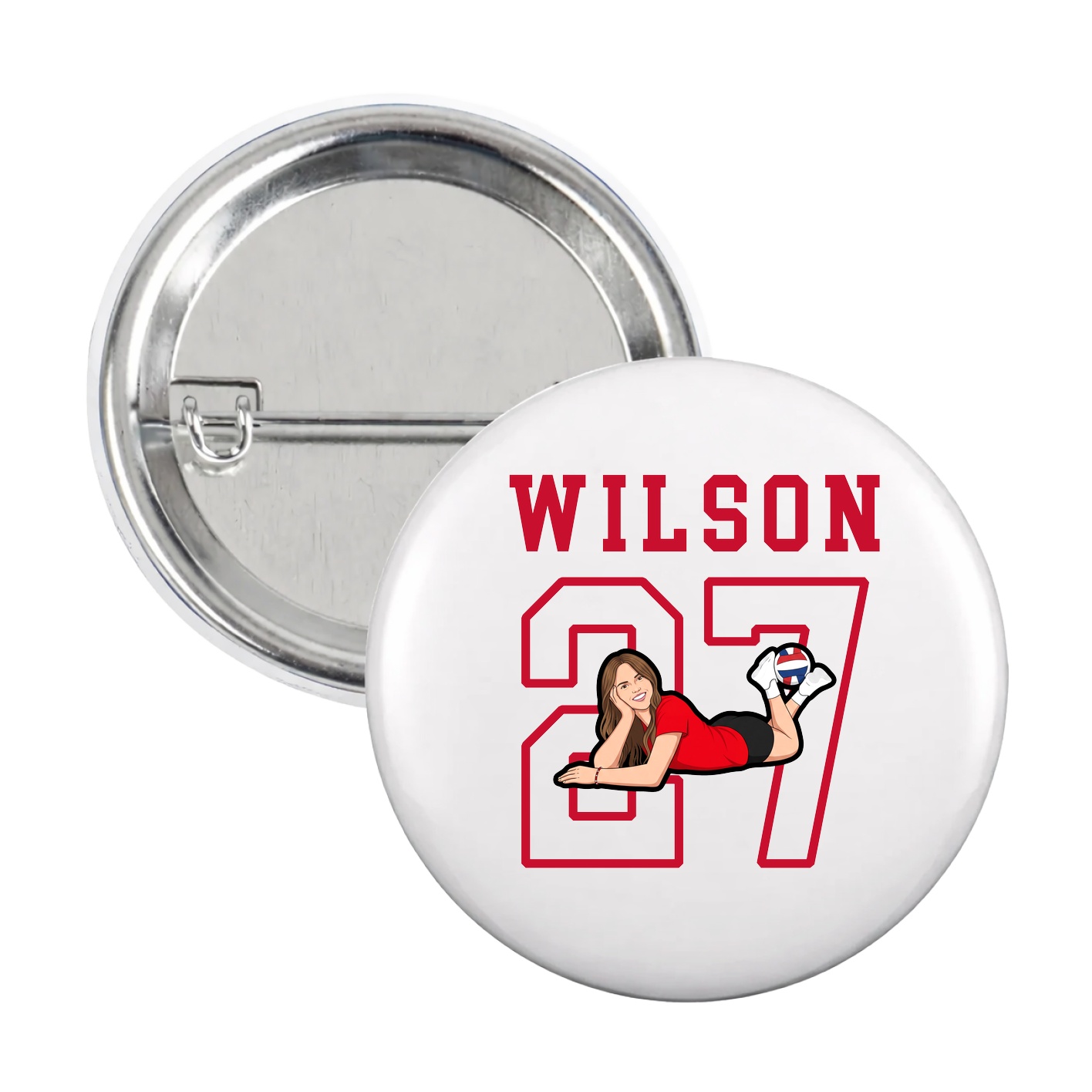 Game Day Button — Shirsey in White