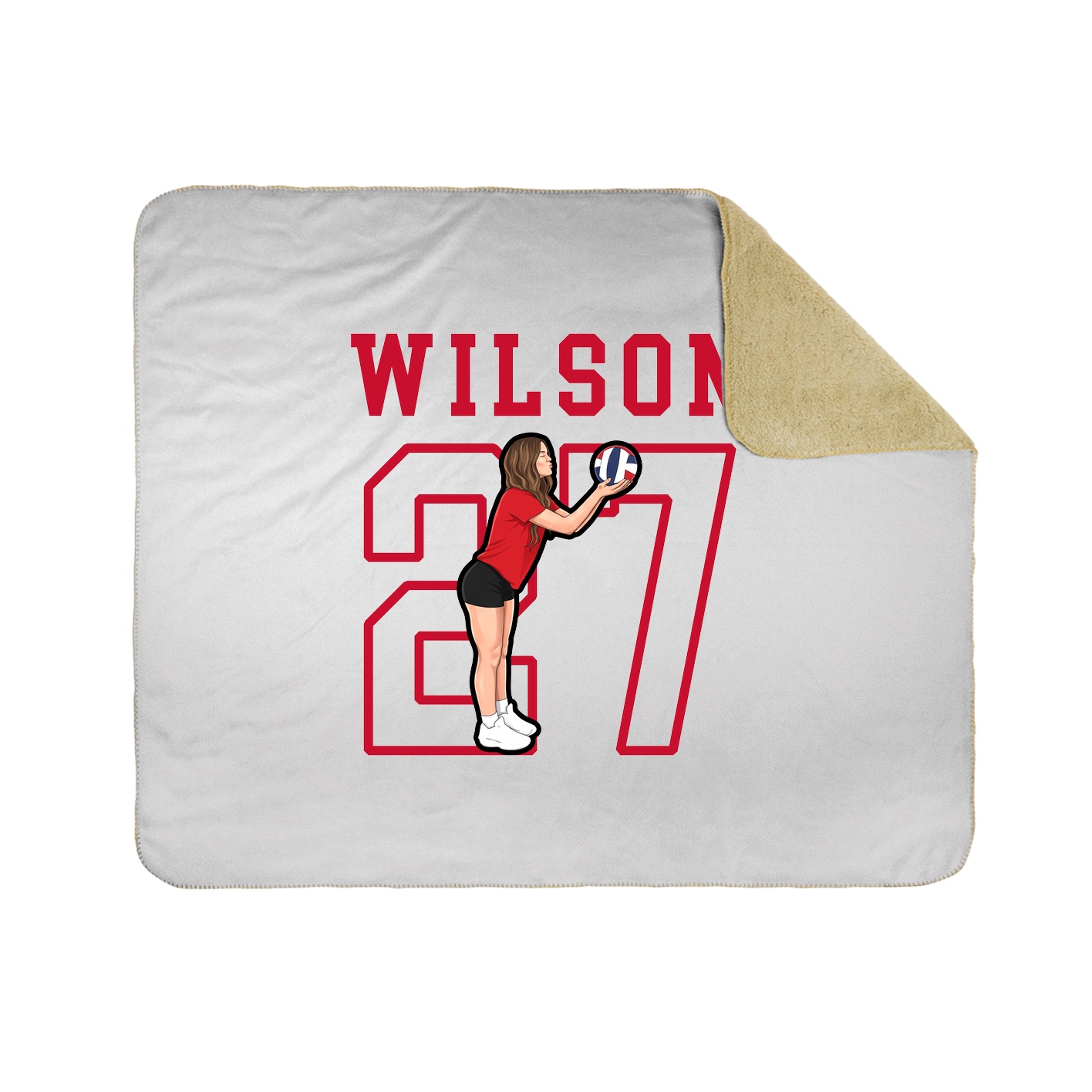 Throw Blanket — Shirsey in White