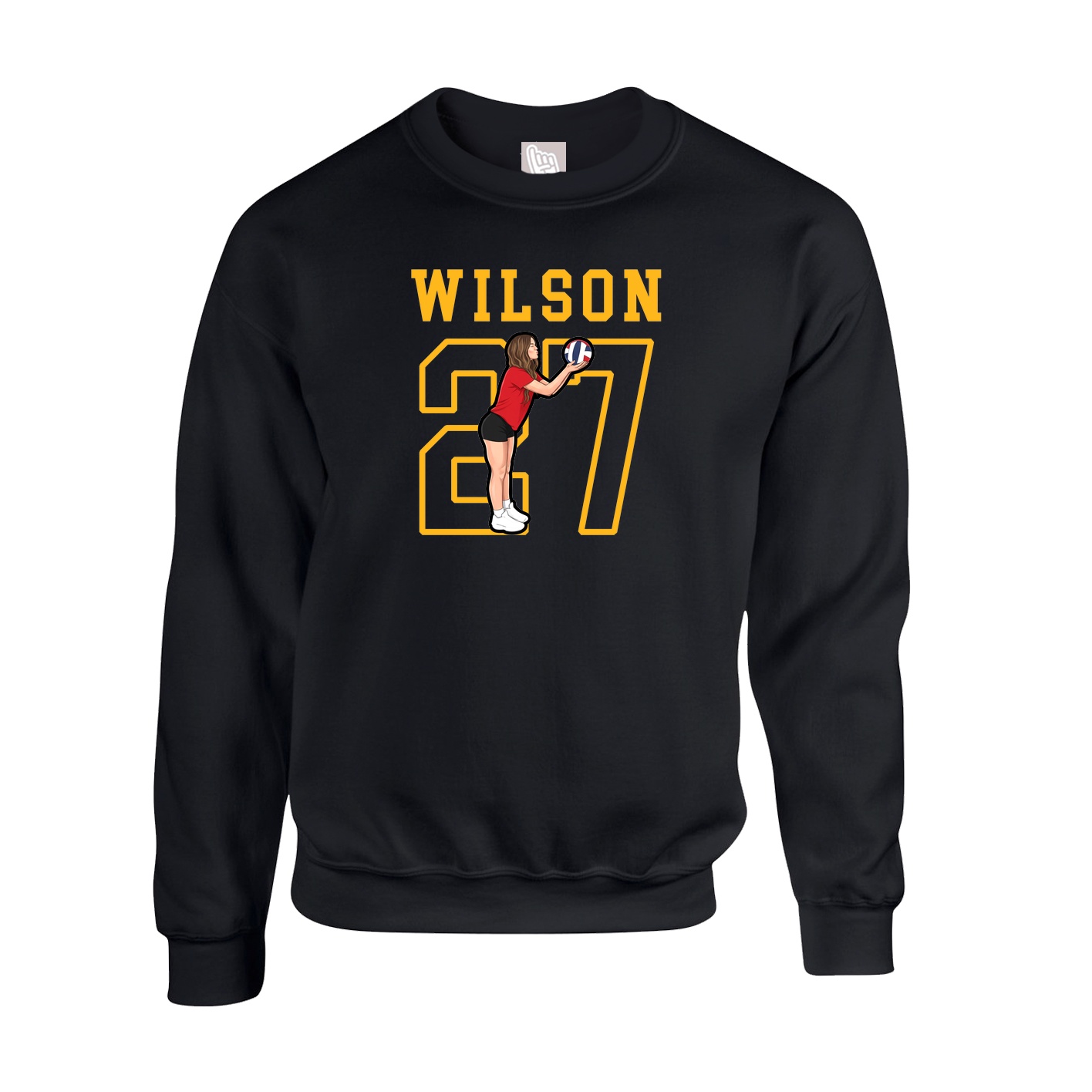 Fleece Crew — Shirsey in Black