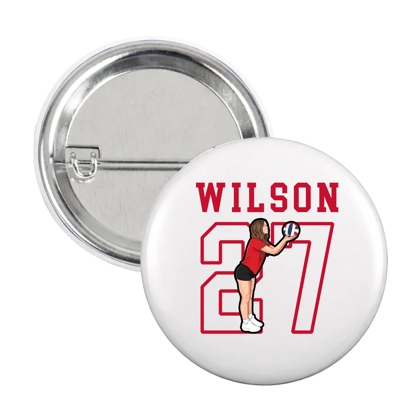 Game Day Button — Shirsey in White