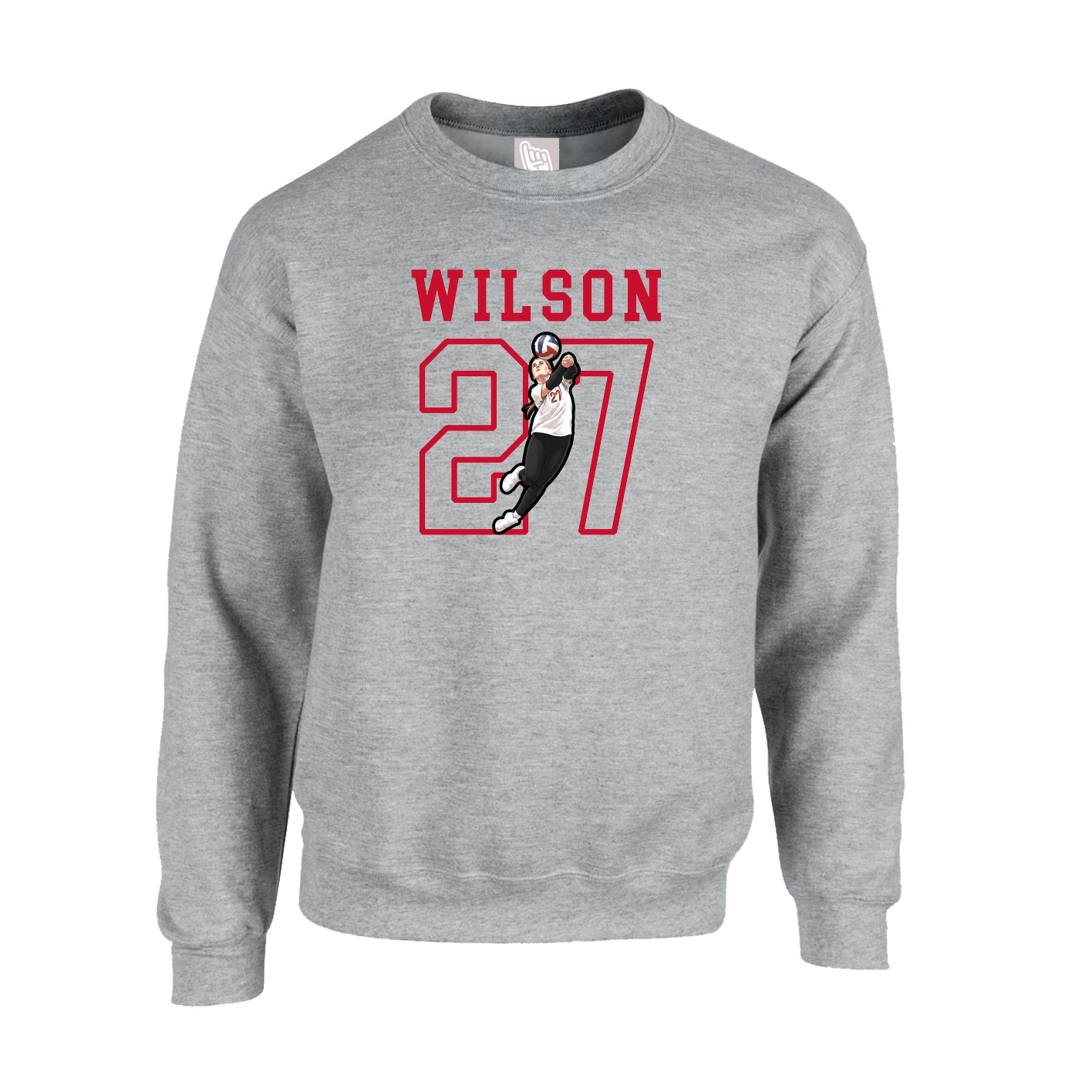 Fleece Crew — Shirsey in Grey