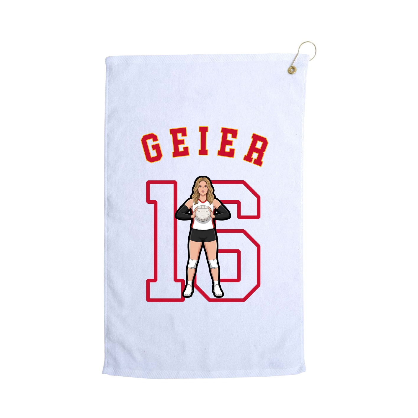 Golf Towel — Shirsey Arch in White