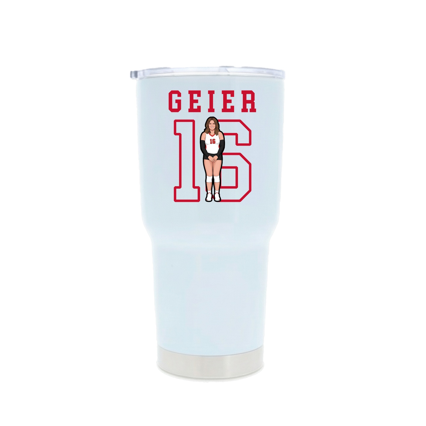 30oz Stainless Steel Tumbler — Shirsey in White