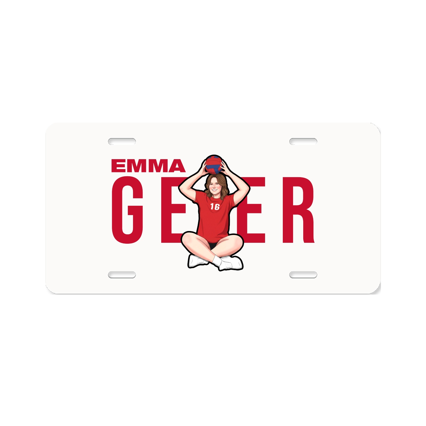 License Plate — Player Name in Classic