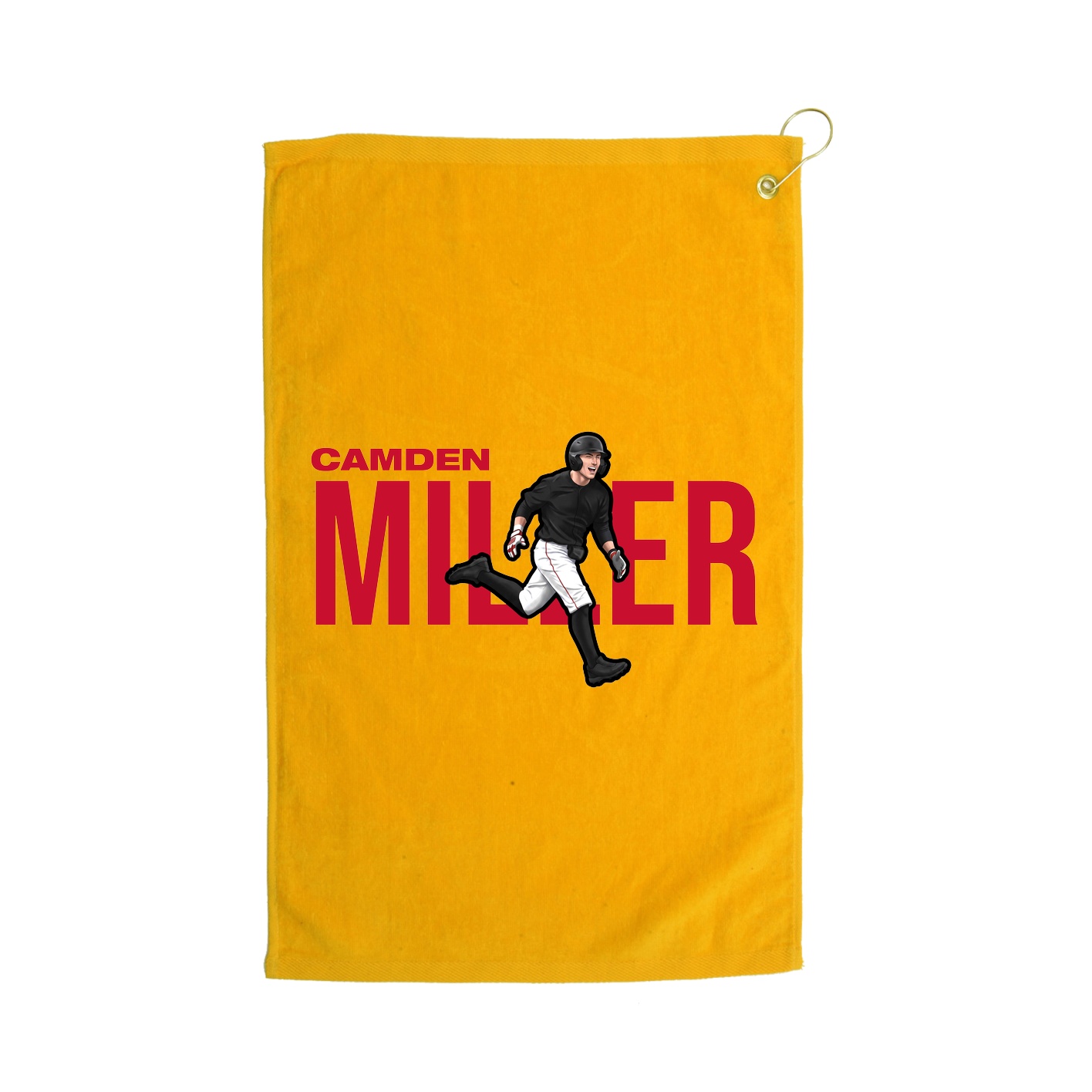 Golf Towel — Player Name in Gold