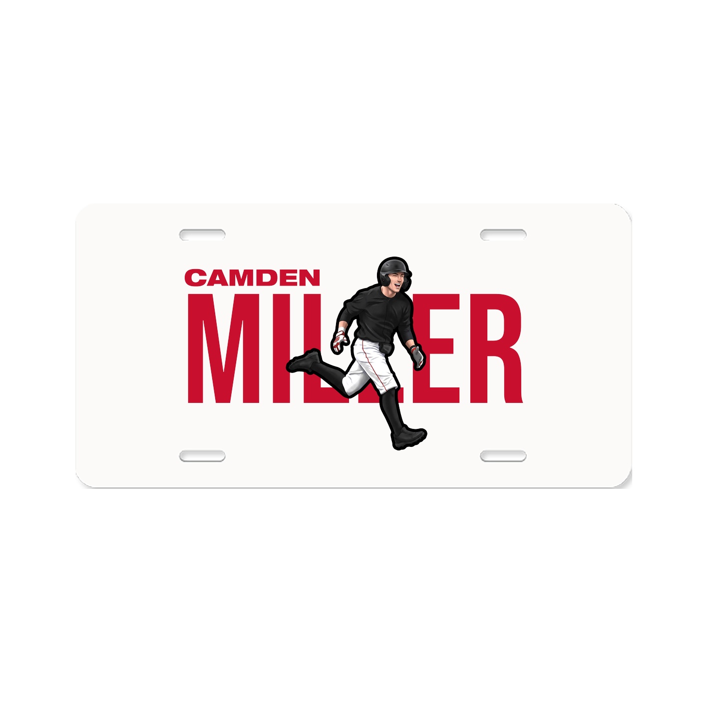 License Plate — Player Name in Classic