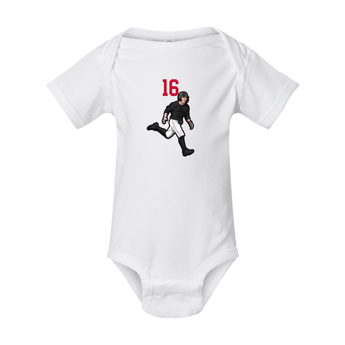 Baby Onesie — Number Top in White