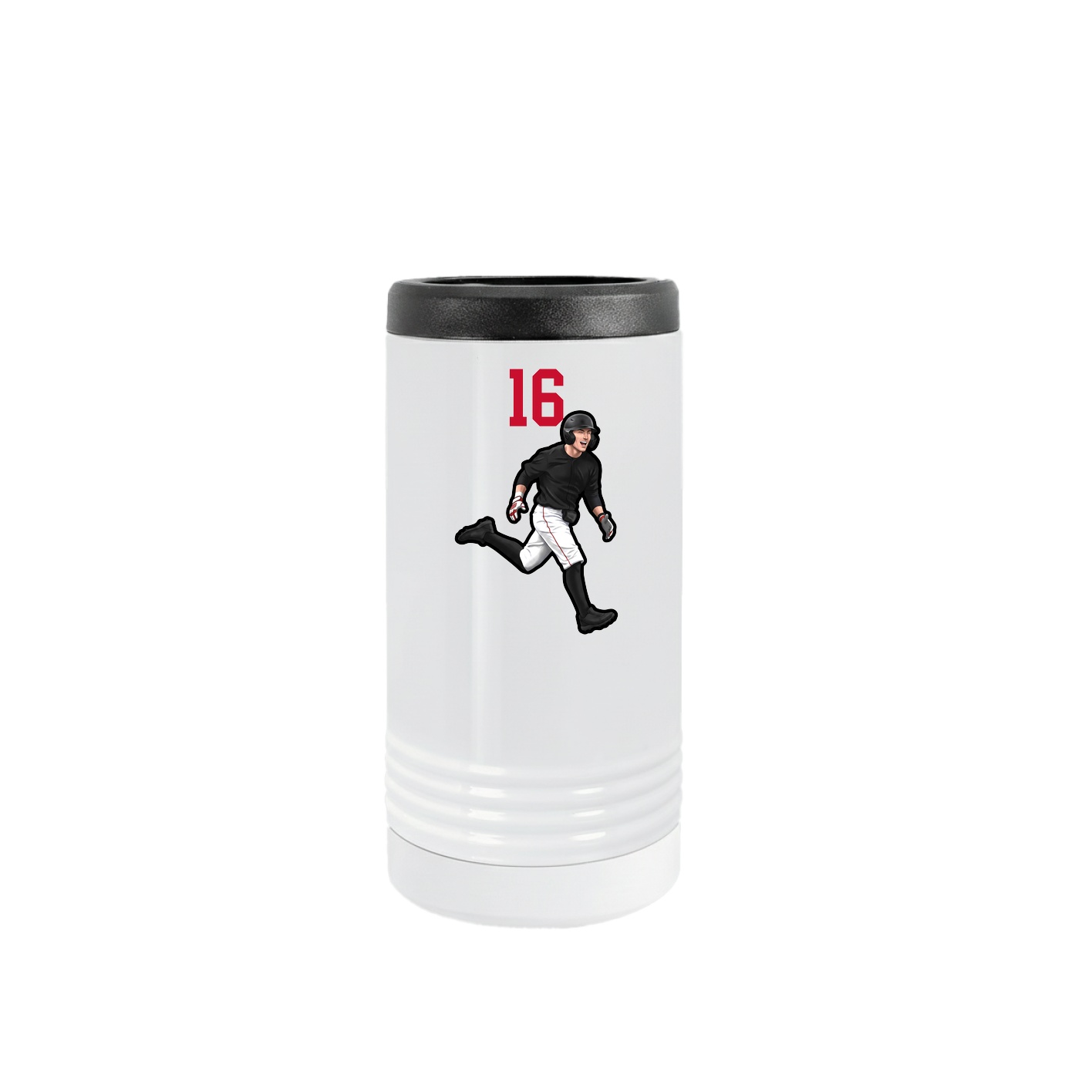 Slim Beverage Holder — Number Top in White