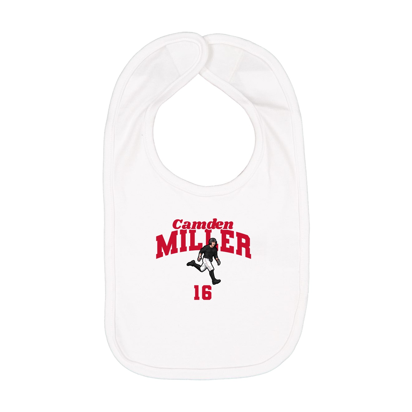 Infant Bib — Signature Arch in White