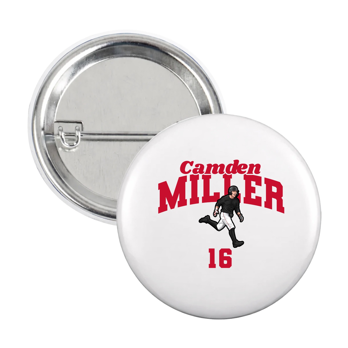 Game Day Button — Signature Arch in White