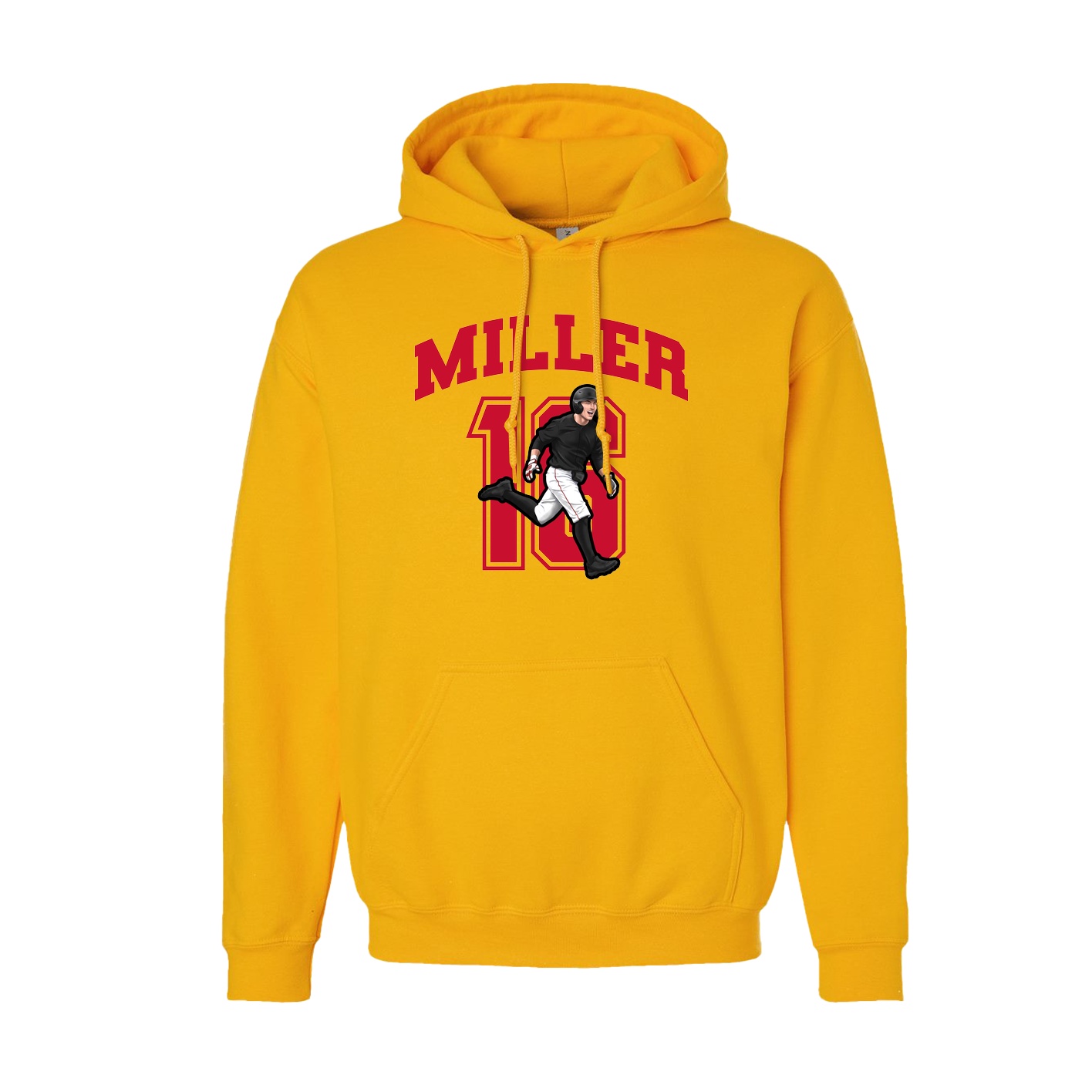 Hoodie — Number in Gold