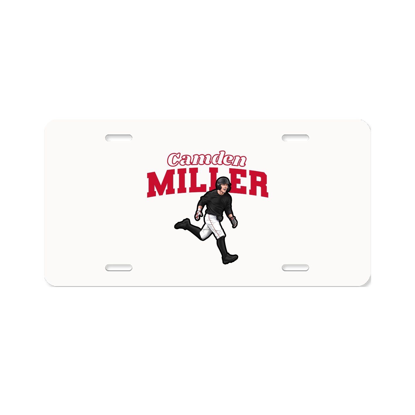 License Plate — Name Arch in Classic