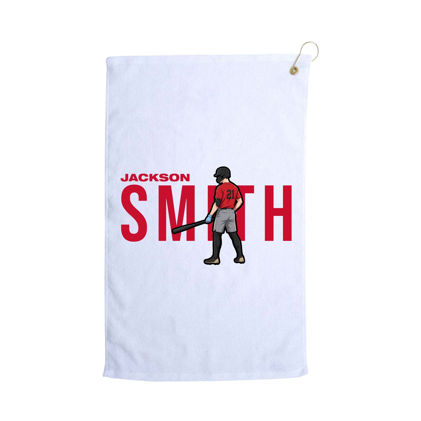 Golf Towel — Player Name in White