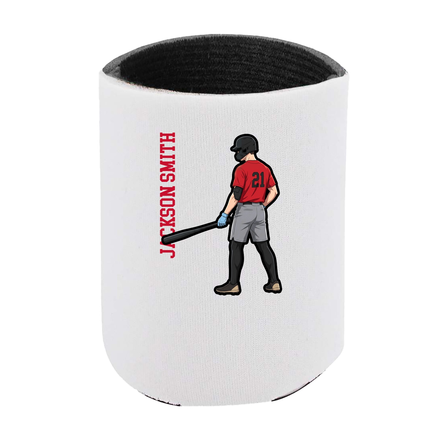 Can Holder — Name Vertical in White