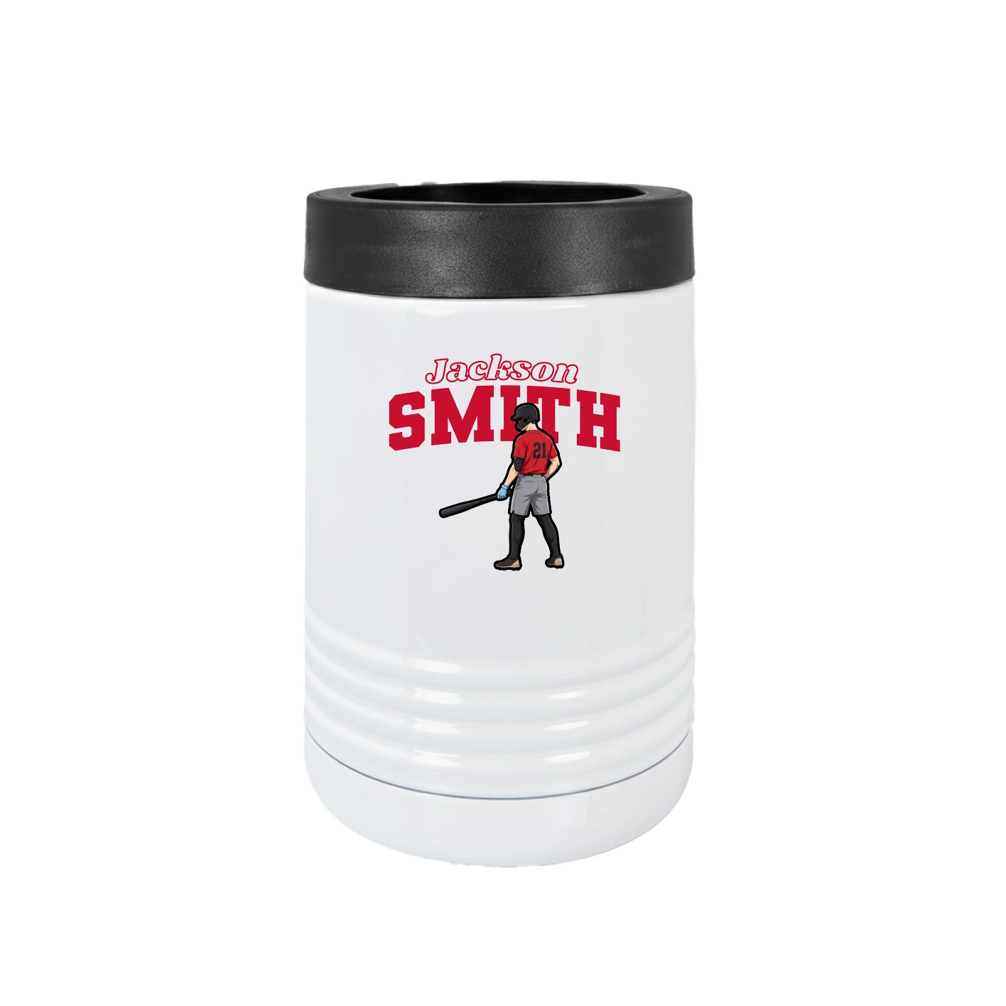 Beverage Holder — Name Arch in White