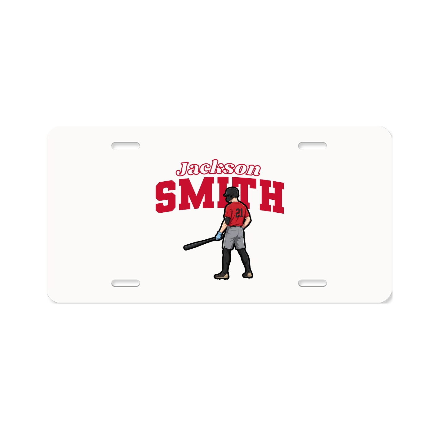 License Plate — Name Arch in Classic