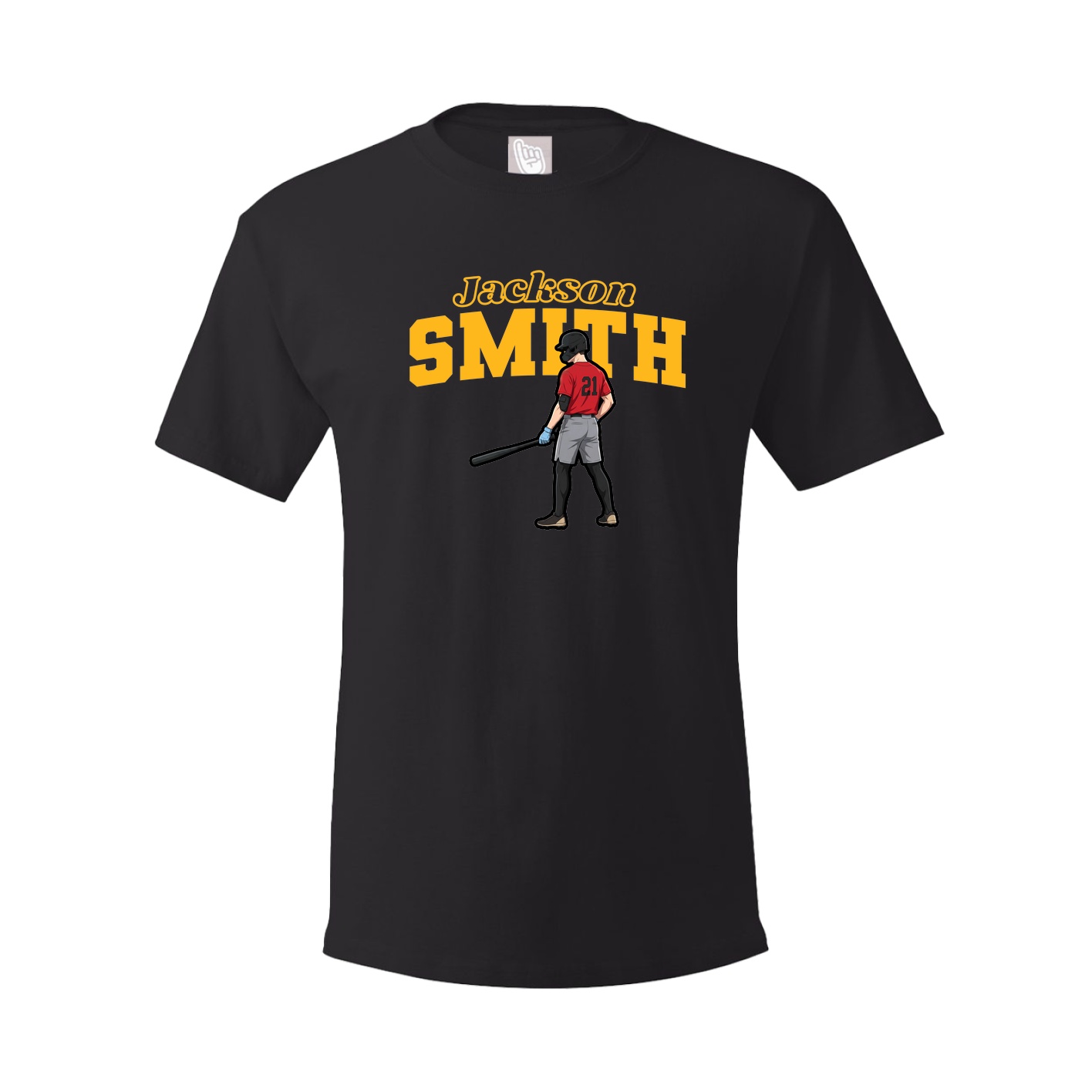 Youth Tee — Name Arch in Black